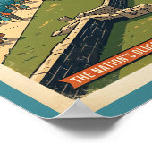 Groeten uit St Augustine Retro Poster (Hoek)