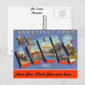 Groeten uit St. Louis Briefkaart (Voorkant / Achterkant)