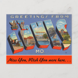 Groeten uit St. Louis Briefkaart