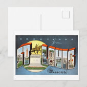  groeten uit St. Louis, Missouri Briefkaart (Voorkant / Achterkant)