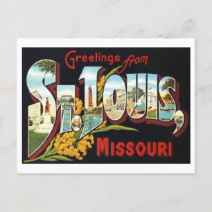  groeten uit St. Louis, Missouri, Briefkaart