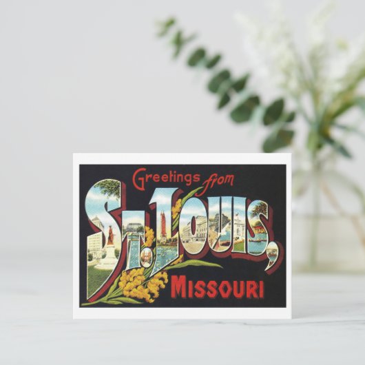  groeten uit St. Louis, Missouri, Briefkaart (Staand voorkant)