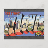Groeten uit St. Louis, Mo,  Briefkaart (Voorkant)