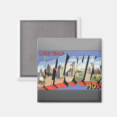 Groeten uit St. Louis, Mo., Magneet (Voorkant / Achterkant)