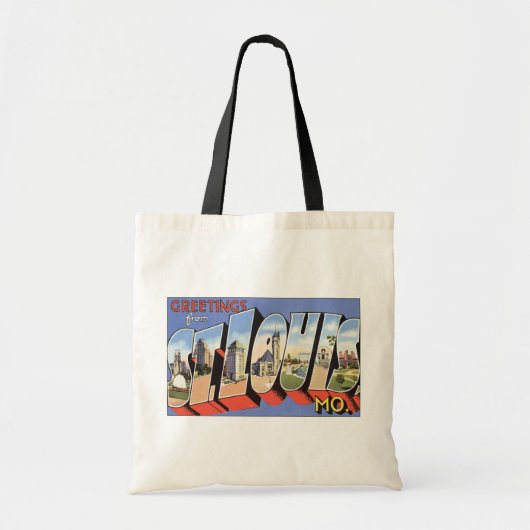 Groeten uit St. Louis, Mo,  Tote Bag (Voorkant)