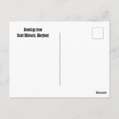 Groeten uit St. Michaels Maryland Briefkaart (Achterkant)