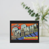 Groeten uit St. Paul Minnesota Briefkaart (Staand voorkant)