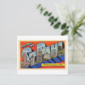 groeten uit St. Paul, Minnesota Briefkaart (Staand voorkant)