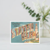Groeten uit Staten Island, New York Travel Briefkaart (Staand voorkant)