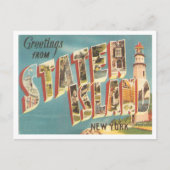 Groeten uit Staten Island, New York Travel Briefkaart (Voorkant)