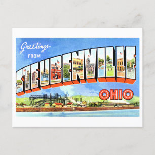  groeten uit Steubenville, Ohio, Briefkaart