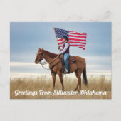 Groeten uit Stillwater, Briefkaart Oklahoma (Voorkant)