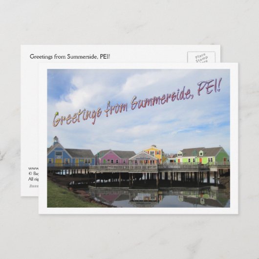 Groeten uit Summerside, PEI! Briefkaart (Voorkant / Achterkant)