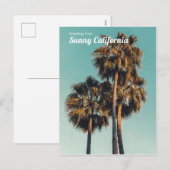 Groeten uit Sunny California Feestdagenkaart (Voorkant / Achterkant)