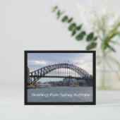 Groeten uit Sydney, briefkaart Australië (Staand voorkant)