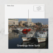 Groeten uit Syrië - Tartous Briefkaart (Voorkant / Achterkant)