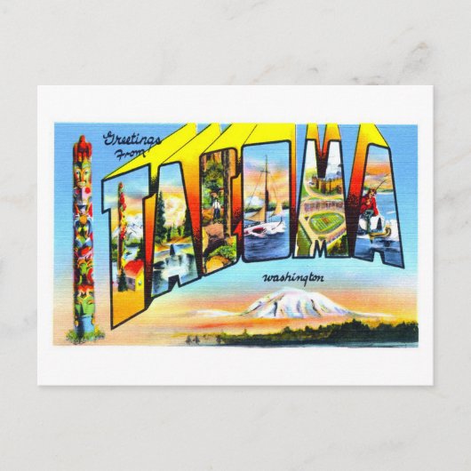  groeten uit Tacoma, Briefkaart (Voorkant)