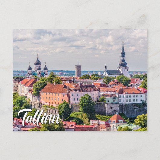 Groeten uit Tallinn, Estland Briefkaart (Voorkant)