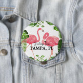 Groeten uit Tampa, FL Ronde Button 4,0 Cm (In situ)