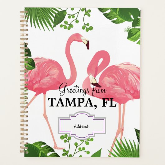 Groeten uit Tampa, FL TEMPLATE Planner (Voorkant)