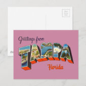 Groeten uit Tampa, Florida Briefkaart (Voorkant / Achterkant)