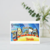  groeten uit Tampa, Florida Briefkaart (Staand voorkant)