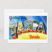  groeten uit Tampa, Florida Briefkaart (Voorkant / Achterkant)