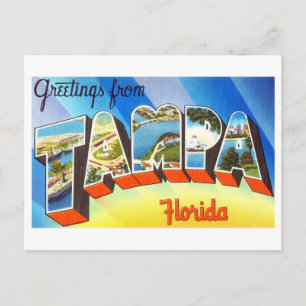  groeten uit Tampa, Florida Briefkaart