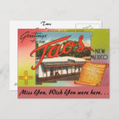 Groeten uit Taos Briefkaart (Voorkant / Achterkant)
