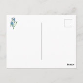  groeten uit Tennessee Blue Iris Briefkaart (Achterkant)