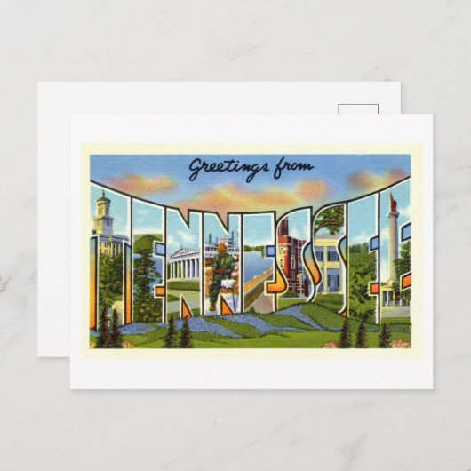  groeten uit Tennessee Briefkaart (Voorkant / Achterkant)
