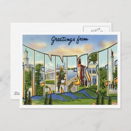Groeten uit Tennessee Briefkaart (Voorkant / Achterkant)