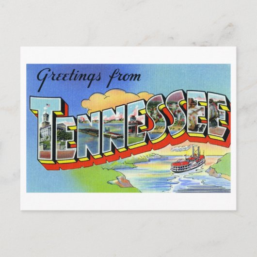 groeten uit Tennessee Briefkaart (Voorkant)
