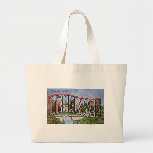 Groeten uit Tennessee Grote Tote Bag (Voorkant)