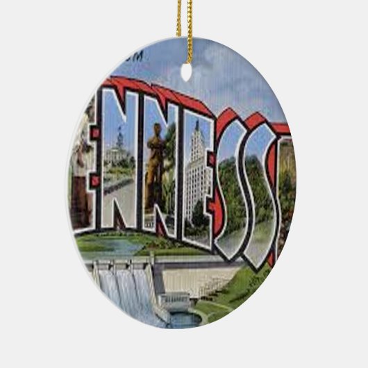 Groeten uit Tennessee Keramisch Ornament (Rechts)