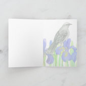 Groeten uit Tennessee Mockingbird Iris Kaart (Binnen)