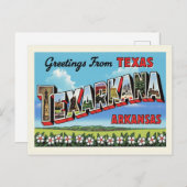 "Groeten uit Texarkana" Briefkaart (Voorkant / Achterkant)