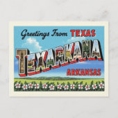  "Groeten uit Texarkana" Briefkaart (Voorkant)