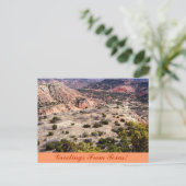 Groeten uit Texas. Briefkaart (Staand voorkant)