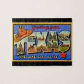 Groeten uit Texas: Lone Star State Puzzle Legpuzzel (Horizontaal)