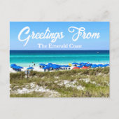 Groeten uit The Emerald Coast Beautiful Florida Briefkaart (Voorkant)