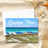 Groeten uit The Emerald Coast Beautiful Florida Briefkaart