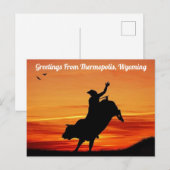 Groeten uit Therompolis, Wyoming Rodeo Briefkaart (Voorkant / Achterkant)