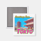 "Groeten uit Tokio" Magnet (Voorkant / Achterkant)
