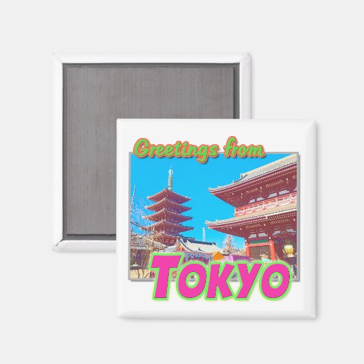 "Groeten uit Tokio" Magnet (Voorkant / Achterkant)