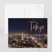 Groeten uit Tokyo Japan Schilderachtig Briefkaart (Voorkant / Achterkant)