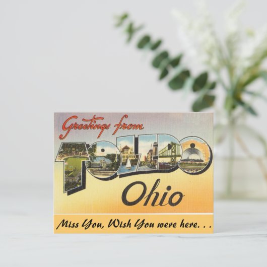 Groeten uit Toledo Briefkaart (Staand voorkant)