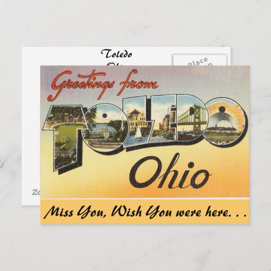 Groeten uit Toledo Briefkaart (Voorkant / Achterkant)