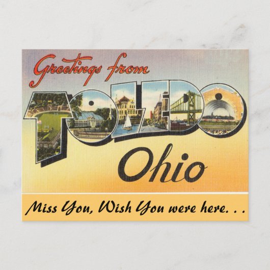 Groeten uit Toledo Briefkaart (Voorkant)