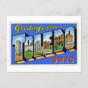  groeten uit Toledo, Ohio Briefkaart